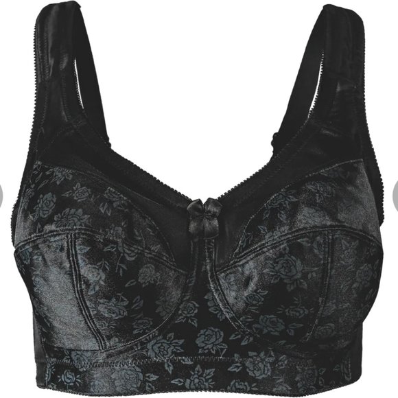NWT Cortland Intimates (Venus) Full Figure Wireless Seamed Everyday Bra 7102 BLK - Picture 4 of 5